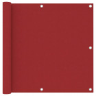 Écran de balcon rouge 90x500 cm tissu oxford