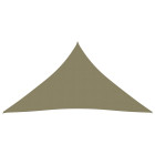 Voile toile d'ombrage parasol tissu oxford triangulaire 4 x 5 x 5 m beige helloshop26 02_0009887