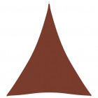 Voile de parasol tissu oxford triangulaire 3x4x4 m terre cuite