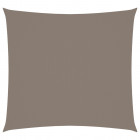 Voile de parasol tissu oxford carré 4,5x4,5 m taupe