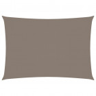 Voile de parasol tissu oxford rectangulaire 2,5x4 m taupe