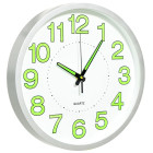 Horloge murale lumineuse blanc 30 cm classique