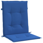 Coussins de chaise de jardin à dossier bas lot de 6 bleu royal