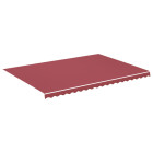 Tissu de remplacement pour auvent bordeaux rouge 5x3,5 m