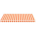 Tissu de remplacement pour auvent jaune et orange 3,5x2,5 m