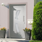 Porte d'entrée blanc 88x200 cm
