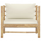 Canapé de jardin avec coussins bambou - Couleur des coussins au choix