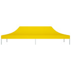 Toit de tente de réception 6x3 m jaune 270 g/m²