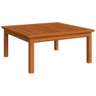 Table de salon de jardin 63x63x30 cm bois solide d'acacia