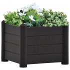 Jardinière de jardin pp anthracite 43x43x35 cm