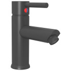 Robinet de lavabo de salle de bain robinet d'évier mitigeur de salle de bain mitigeur de salle d'eau maison intérieur 17,6 cm gris