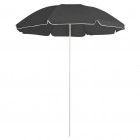 Parasol d'extérieur avec mât en acier anthracite 180 cm