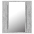 Armoire de salle de bain à miroir led 40 x 12 x 45 cm gris acrylique helloshop26 02_0006611