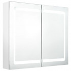 Armoire de salle de bain à miroir led 80x12x68cm - Couleur au choix