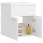 Armoire avec lavabo intégré blanc aggloméré