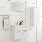 Ensemble de meubles de salle de bain blanc aggloméré