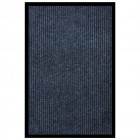 Paillasson rayé bleu 80x120 cm