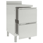 Armoires de cuisine commerciale avec 2 tiroirs 2 pcs inox