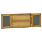 Armoire à miroir 60x10x40 cm bois de teck solide