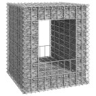 Poteau à panier de gabion 50x50x60 cm fer