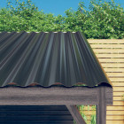 Panneaux de toit 36 pcs acier enduit poudre anthracite 60x36 cm