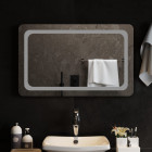 Miroir de salle de bain à led 80x50 cm