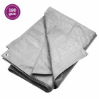 Bâche 180 g/m² 3x4 m gris pehd