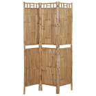 Cloison de séparation 3 panneaux bambou 120x180 cm