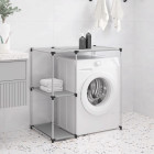 Support de rangement sur la machine à laver gris 87x55x90,5 cm