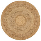 Tapis jute tressé à la main 120 cm rond