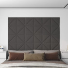 Panneaux muraux 12 pcs 30x30 cm tissu 0,54 m² - Couleur au choix