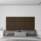 Panneaux muraux 12 pcs marron 60x30 cm similicuir 2,16 m²