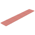 Panneaux muraux 12 pcs rose 90x15 cm velours 1,62 m²