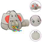 Tente de jeu pour enfants éléphant gris 174x86x101 cm