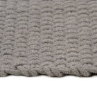 Tapis rectangulaire gris 200x300 cm coton