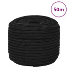 Corde de travail noir 12 mm 50 m polyester