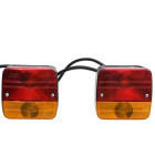 Feux de remorque 2pcs rouge 10,5x7,5x10cm 12v ampoule classique
