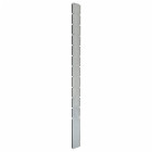 Poteaux de clôture 40 pcs argenté 280 cm acier galvanisé