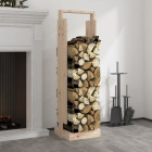 Porte-bûches 33,5x30x110 cm bois massif de pin – Couleur au choix
