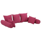 Ensemble d'oreillers décoratifs 7 pcs rose tissu