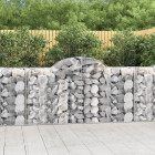 Panier de gabions arqué 200x50x100/120 cm fer galvanisé