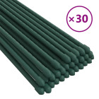 Piquets pour plantes de jardin 30 pcs vert 60 cm acier