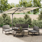 Parasol meuble de jardin cantilever à double toit 300 x 300 cm - Couleur au choix