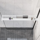 Étagère de douche pour paroi de douche à l'italienne blanc 90cm