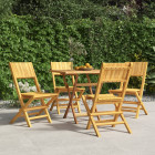 Chaises de jardin pliantes 4 pcs 47x61x90 cm bois massif teck