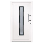 Porte d'entrée blanc 108x200 cm pvc