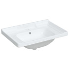 Évier de salle de bain blanc 71x48x23cm rectangulaire céramique