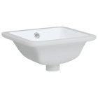 Évier salle de bain blanc 30,5x27x14 cm rectangulaire céramique