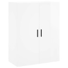 Armoire murale blanc brillant 69,5x34x90 cm