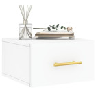 Tables de chevet murales 2 pcs blanc 35x35x20 cm